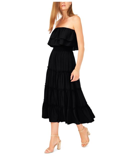 1.State Strapless Ruffle Tiered Maxi Dress