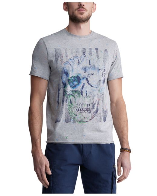 BUFFALO David Bitton Tulum Classic-Fit Tropical Skull Graphic T-Shirt