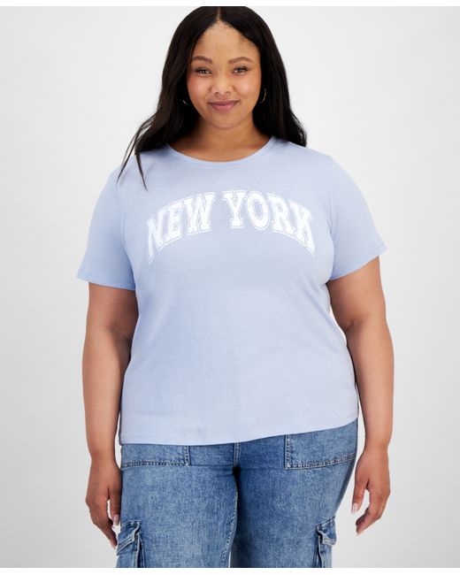 Rebellious One Trendy Plus New York Graphic T-Shirt
