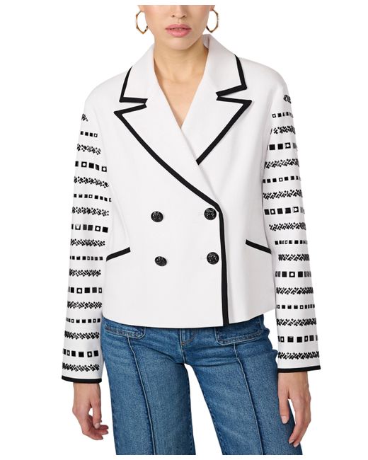Karl Lagerfeld Studded-Sleeve Jacket