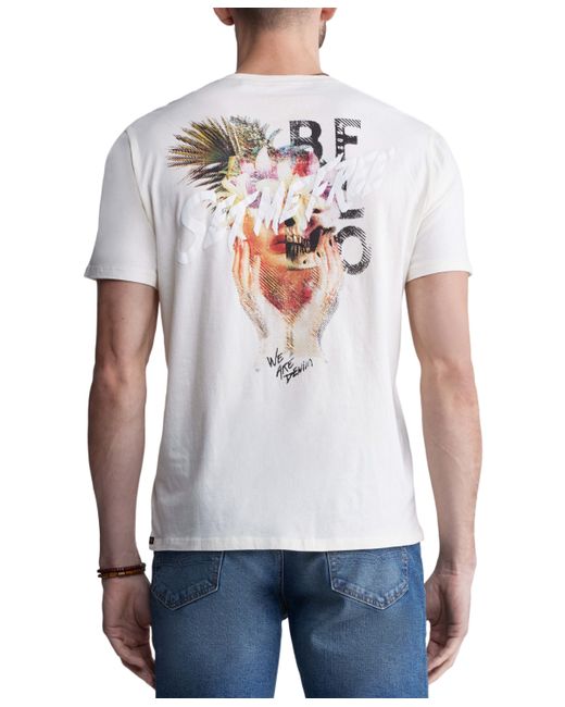 BUFFALO David Bitton Tumuch Classic-Fit Tropical Skull Graphic T-Shirt