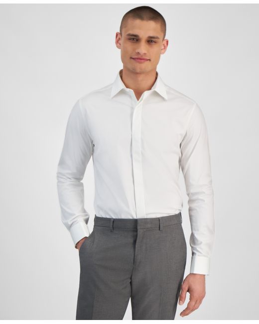 Alfani Solid Slim-Fit Dress Shirt Created for