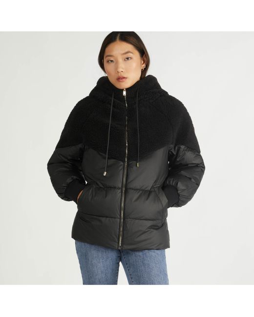 Nvlt Mixed Media Faux Down Puffer