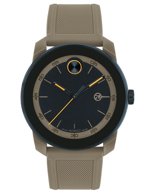 Movado Swiss Bold TR90 Silicone Strap Watch 42mm