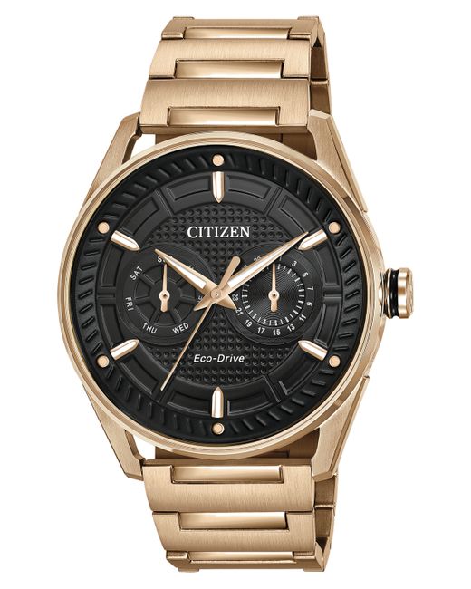 Citizen Drive from Eco-Drive Rose Gold-Tone Stainless Steel Bracelet Watch 42mm