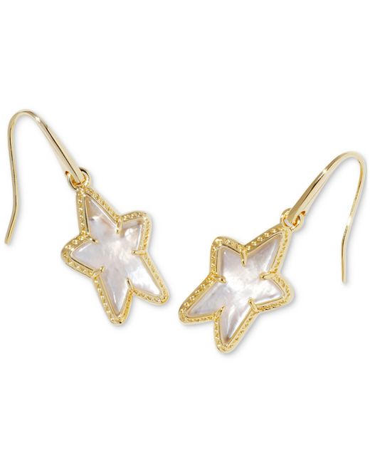 Kendra Scott 14k Gold-Plated Mother-of-Pearl Star Drop Earrings