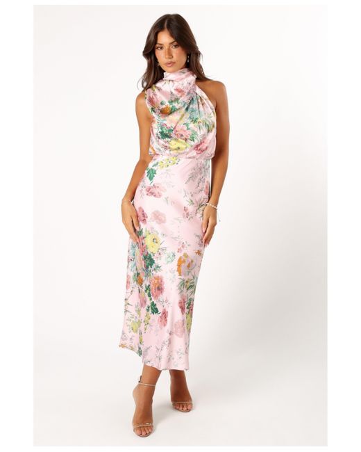 Petal And Pup Anabelle Halter Neck Midi Dress