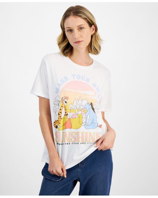 Disney Juniors Winnie The Pooh Paradise Crewneck T-Shirt