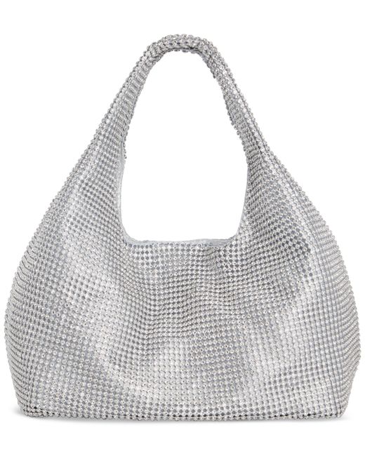 I.N.C. International Concepts Mesh Crystal Hobo Bag Created for