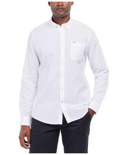 Barbour Nelson Tailored-Fit Solid Button-Down Shirt