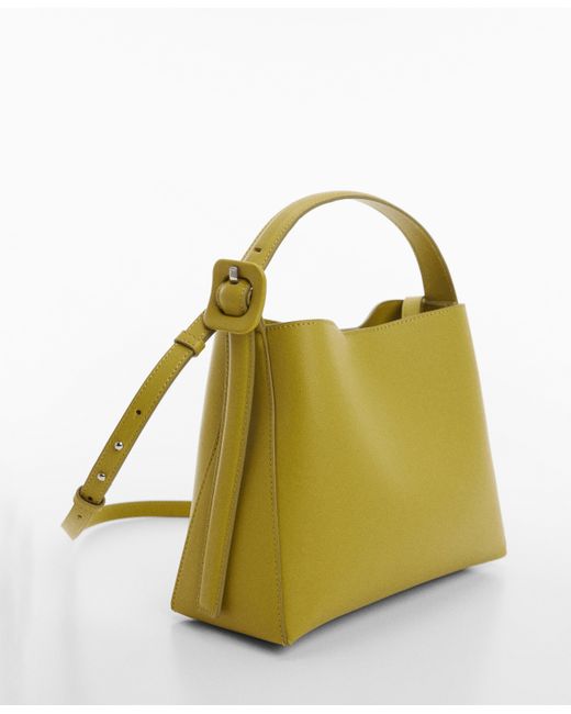 Mango Buckle Detail Shopper Bag