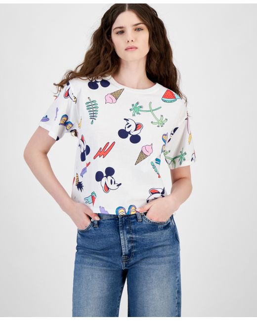 Disney Juniors Mickey Tropical Graphic T-Shirt