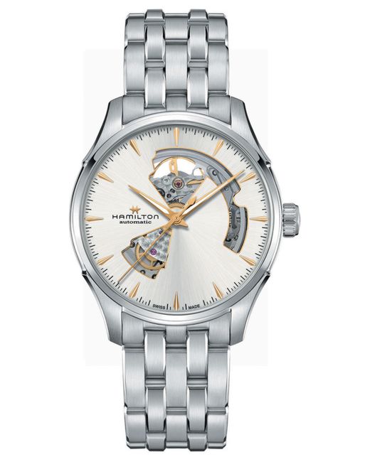 Hamilton Swiss Automatic Jazzmaster Open Heart Stainless Steel Bracelet Watch 40mm