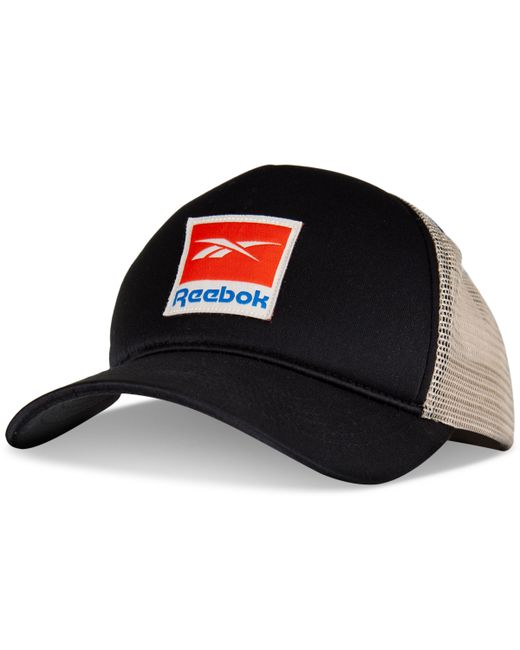Reebok Embroidered Logo Patch Snapback Trucker Hat