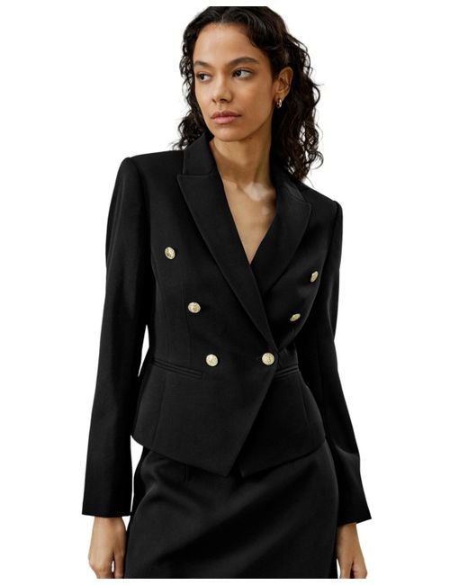 LilySilk Tailored Double-Breasted Blazer for