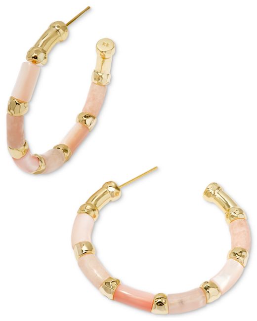 Kendra Scott 14k Gold-Plated Medium Mixed Bead C-Hoop Earrings 1.27