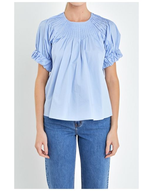 English Factory Tuck Detail Blouse