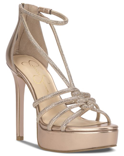 Jessica Simpson Suvrie Embellished Strappy Platform Sandals