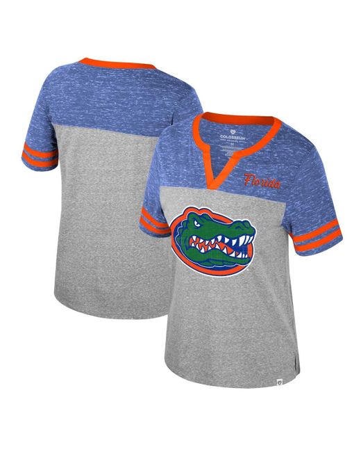 Colosseum Florida Gators Kate Colorblock Notch Neck T-Shirt