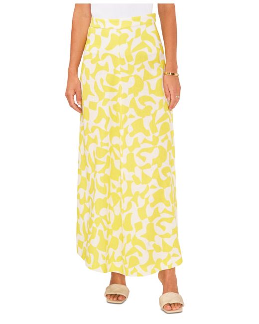 Vince Camuto Printed A-Line Maxi Skirt