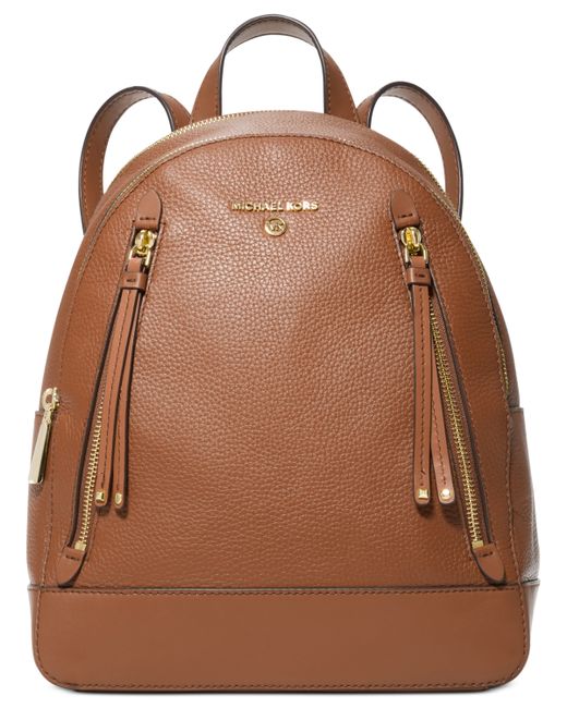 Michael Kors Michael Brooklyn Leather Medium Backpack