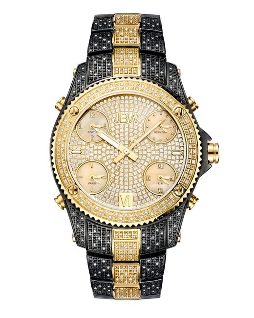 Jbw Jet Setter Diamond 2 ct.t.w. Ion-Plated Stainless Steel Watch