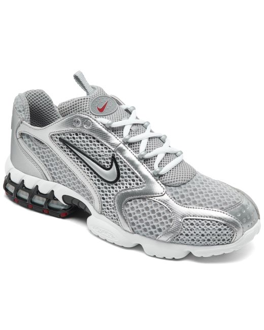 Nike Zoom Spiridon Cage 2 Casual Sneakers from Finish Line Silver