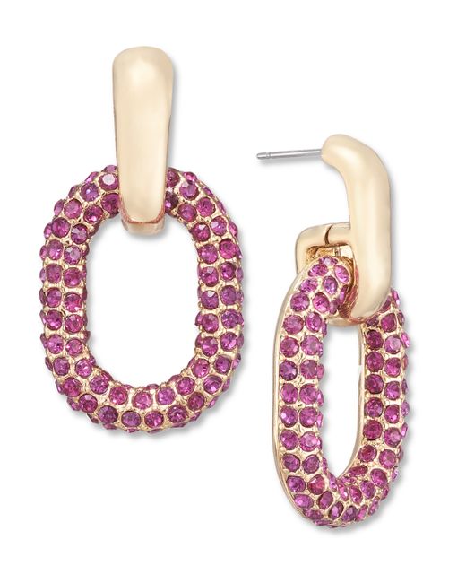 I.N.C. International Concepts Pave Oval Link Drop Earrings Created for