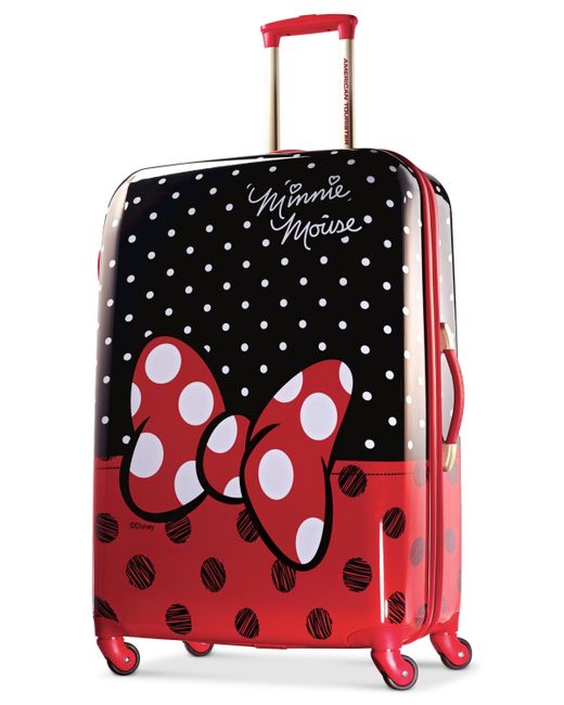 Disney American Tourister Minnie Mouse Bow 28 Hardside Spinner Suitcase