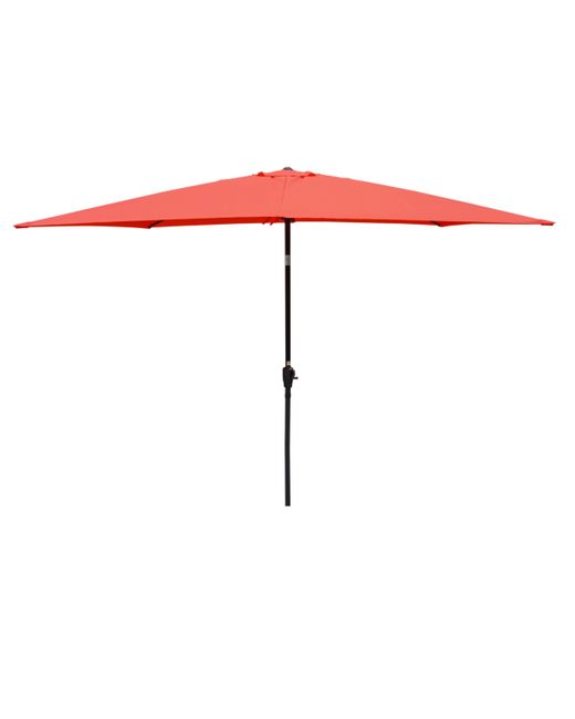 Simplie Fun 6 X 9FT Patio Umbrella Outdoor Waterproof With Crank And Push Button Tilt