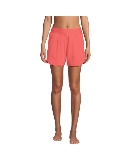Lands' End 5 Quick Dry Swim Shorts with Panty