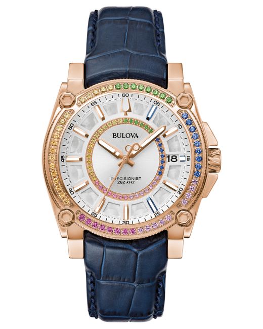 Bulova Marc Anthony Precisionist Icon Leather Strap Watch 40mm
