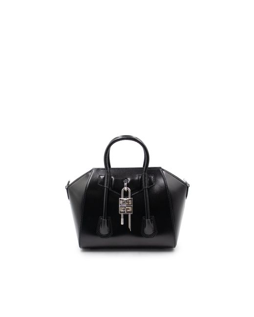 Givenchy Mini Antigona Lock Bag Box Leather OS