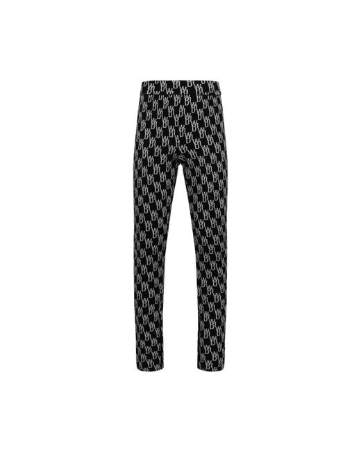 We11done Fitted Knit Side Open Jacquard Trouser