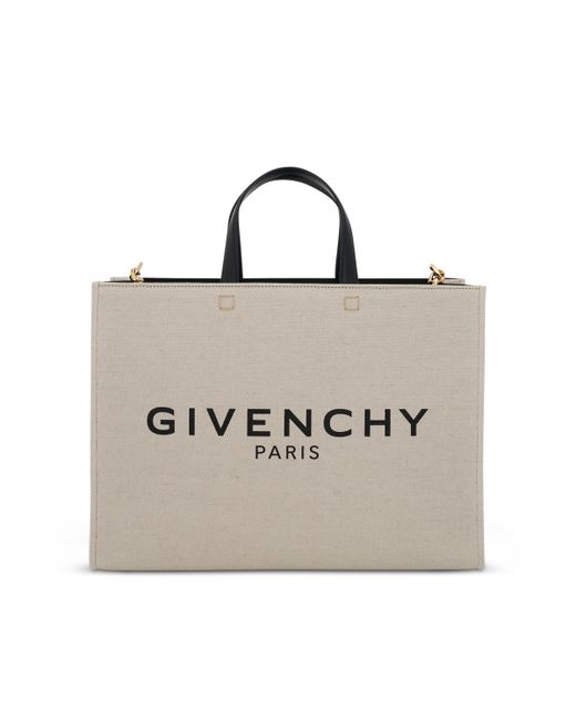 Givenchy Medium G Tote Shopping Bag Canvas BLACK OS