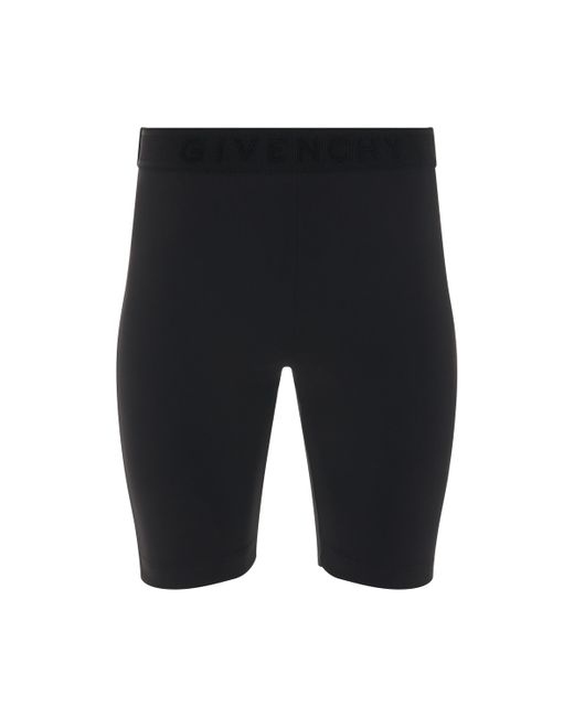 Givenchy Cyclist Shorts with Elastic Jacquard