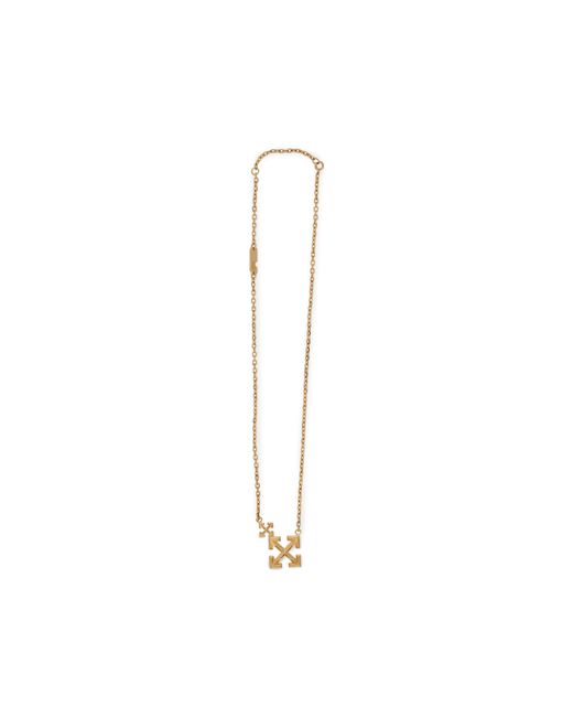 Off-White Double Arrow Necklace Gold Brass GOLD OS