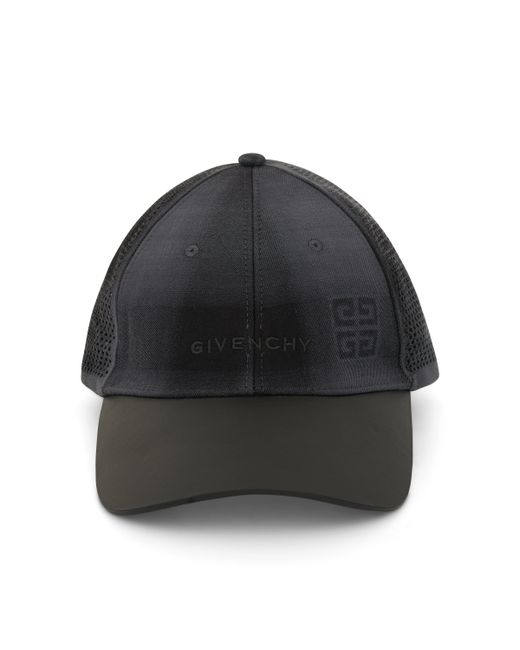 Givenchy Heavy Wool Curved Cap W Logo BLACK/GREY OS