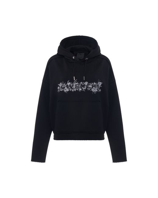 Givenchy 4G Logo Thistle Embroidered Hoodie