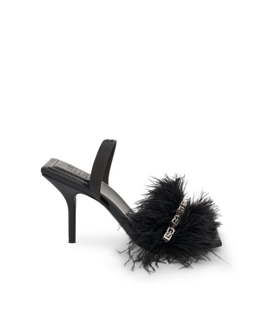 Givenchy Slingback Sandal with 4G Chain Black BLACK