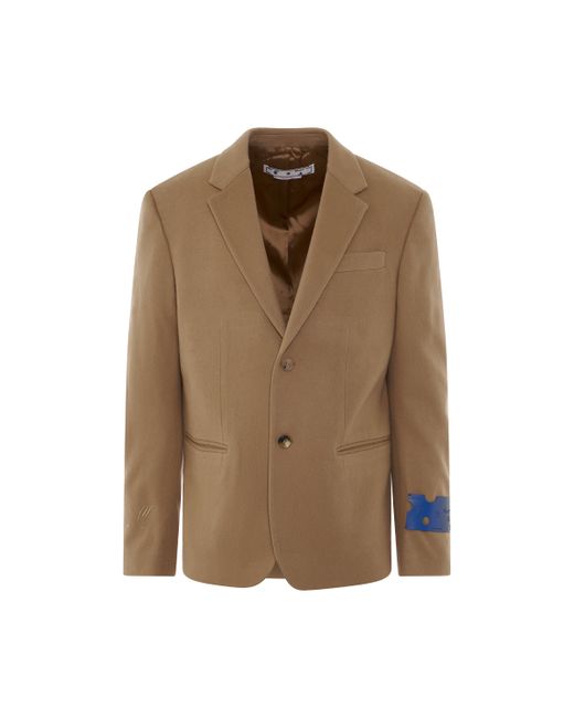 Off-White Tags Cashmere Relax Jacket Camel CAMEL/CAMEL