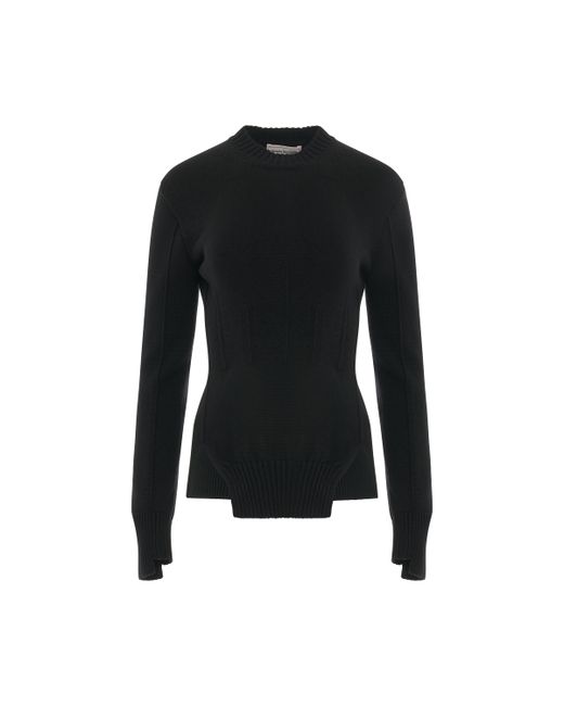 Alexander McQueen Corset Stitched Knit Pullover
