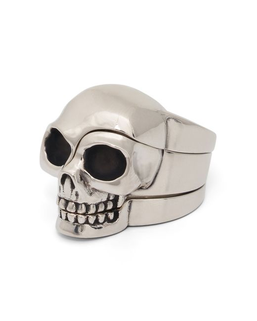 Alexander McQueen Divided Skull Ring Antique 17