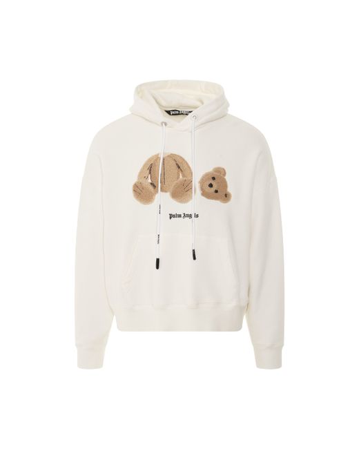 Palm Angels PA Bear Hoodie Off White OFF WHITE