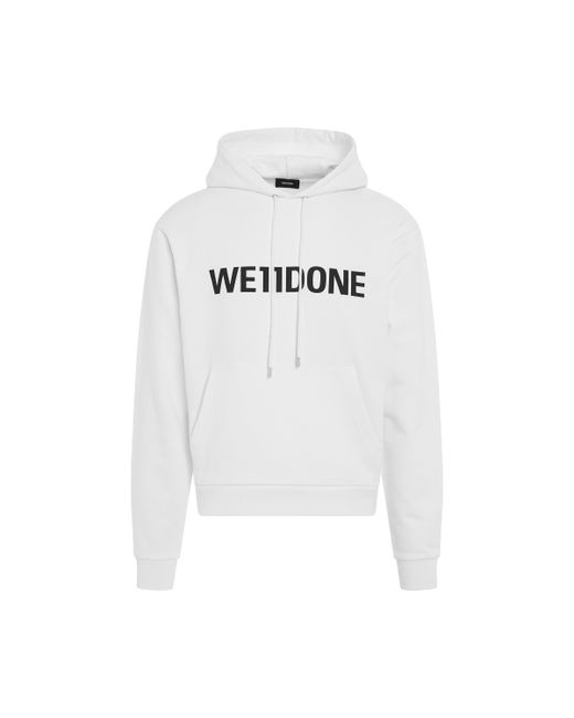 We11done Basic Logo Fitted Hoodie