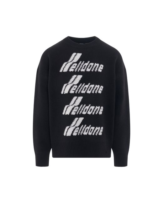 We11done Logo Pile Knit Sweater