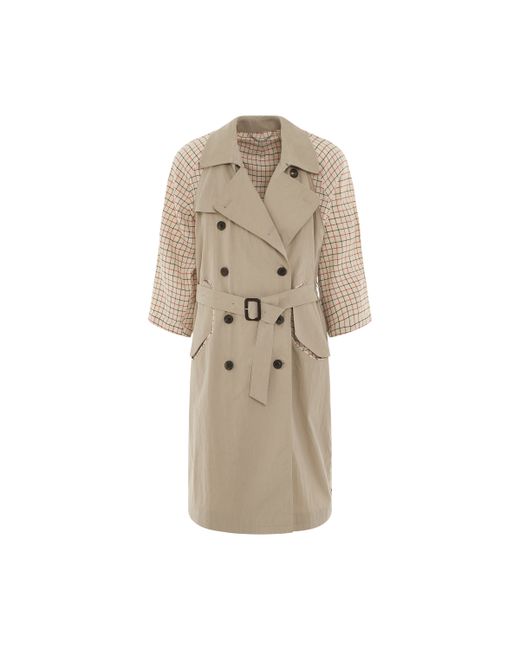 Maison Margiela Double Breasted Trench Coat Sand COLONIAL SAND