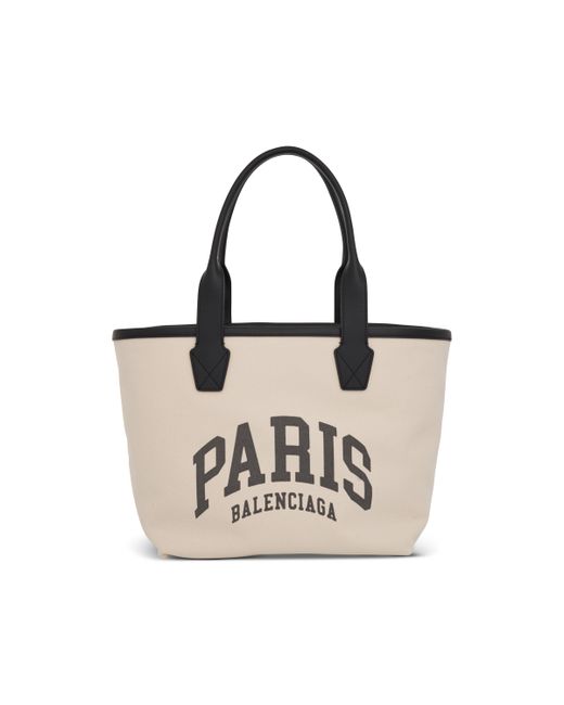 Balenciaga Cities Paris Jumbo Small Tote Bag Natural NATURAL OS