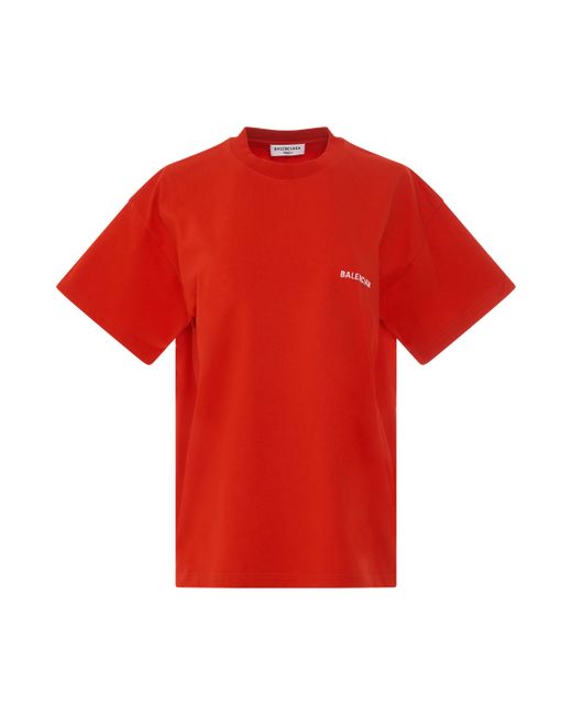 Balenciaga Logo Regular Fit T-Shirt Bright BRIGHT