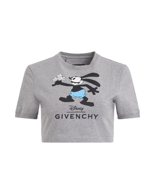 Givenchy Disney Oswald Flowers T-Shirt Light Grey LIGHT GREY MELANGE